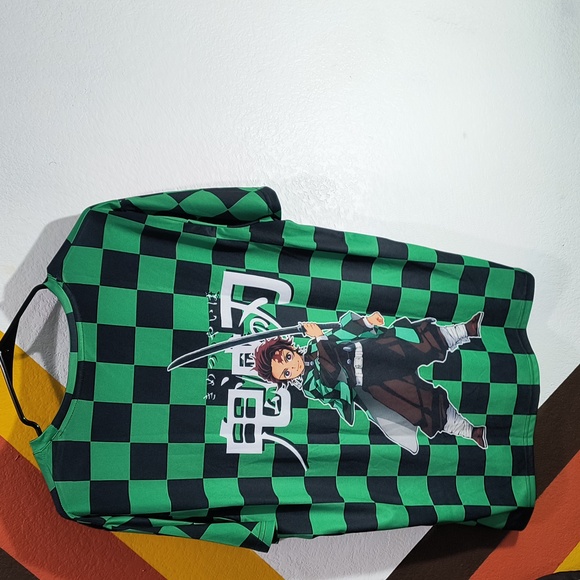 Unisex 3D Print Demon Slayer Tanjiro Kamado T-shirts Crew Neck. - Picture 9 of 10